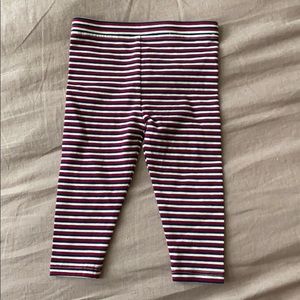 vince. stripe leggings size 12, 18 & 24 months